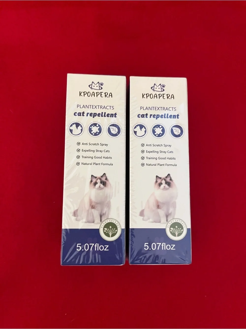 Kpoapera Plant Extracts Cat Repellent Spray-2 Pack